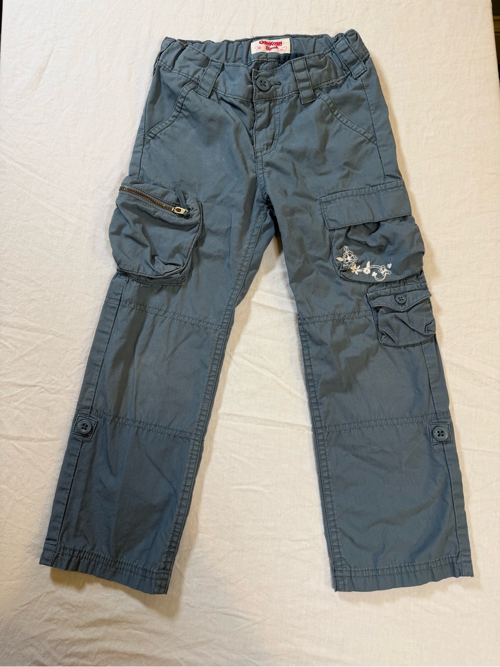 OshKosh B'gosh Slate Blue Adjustable Waist Kids Pants